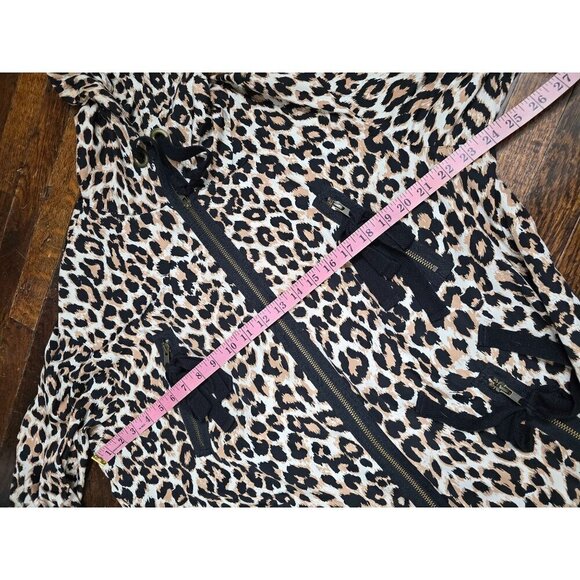 RED Valentino Lightweight Leopard Animal Print Tie Waist Designer Coat - Picture 11 of 16
